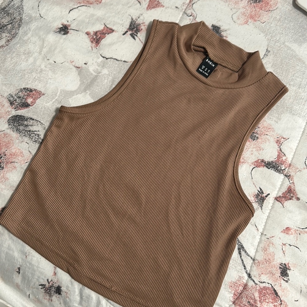 Brown Crop Top